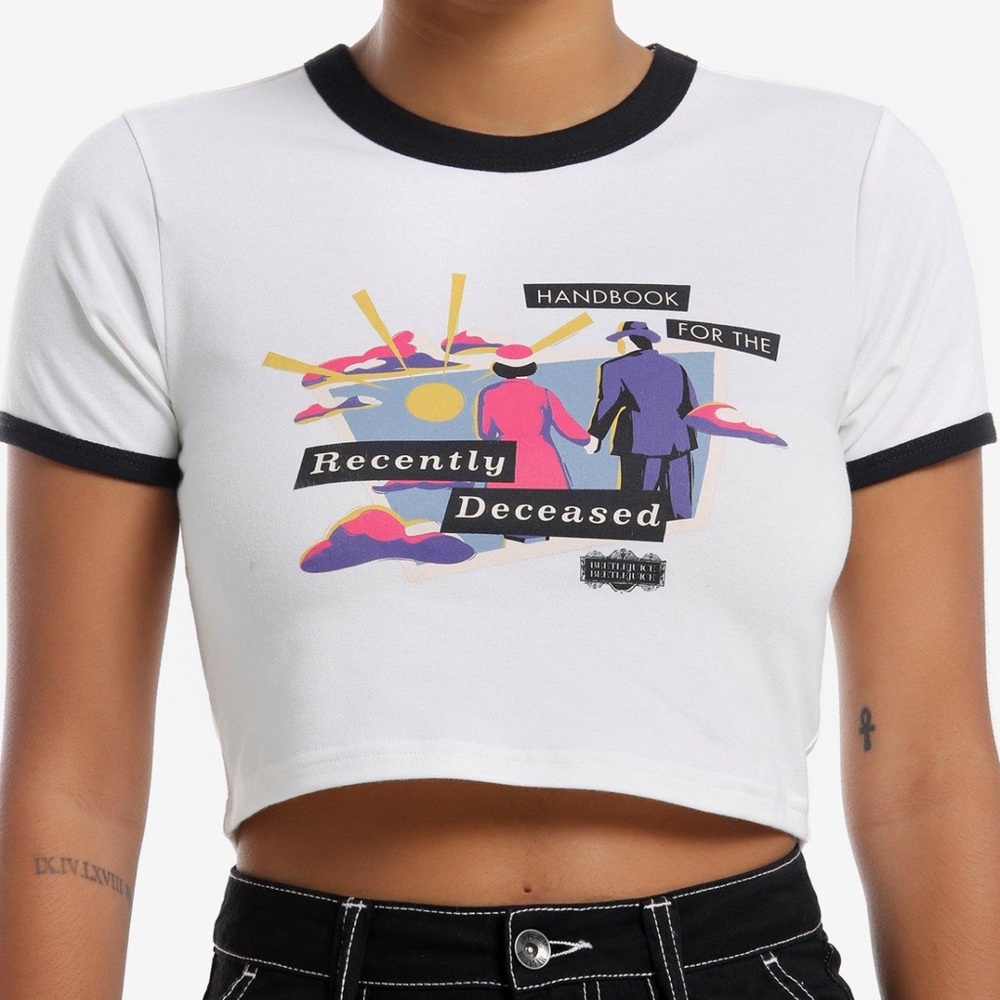 Beetlejuice Crop Top